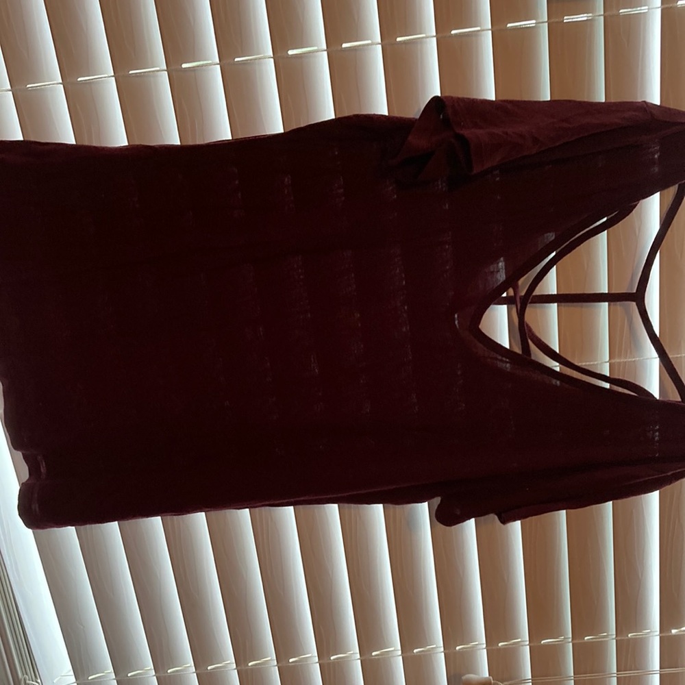 A red shirt design in front and back